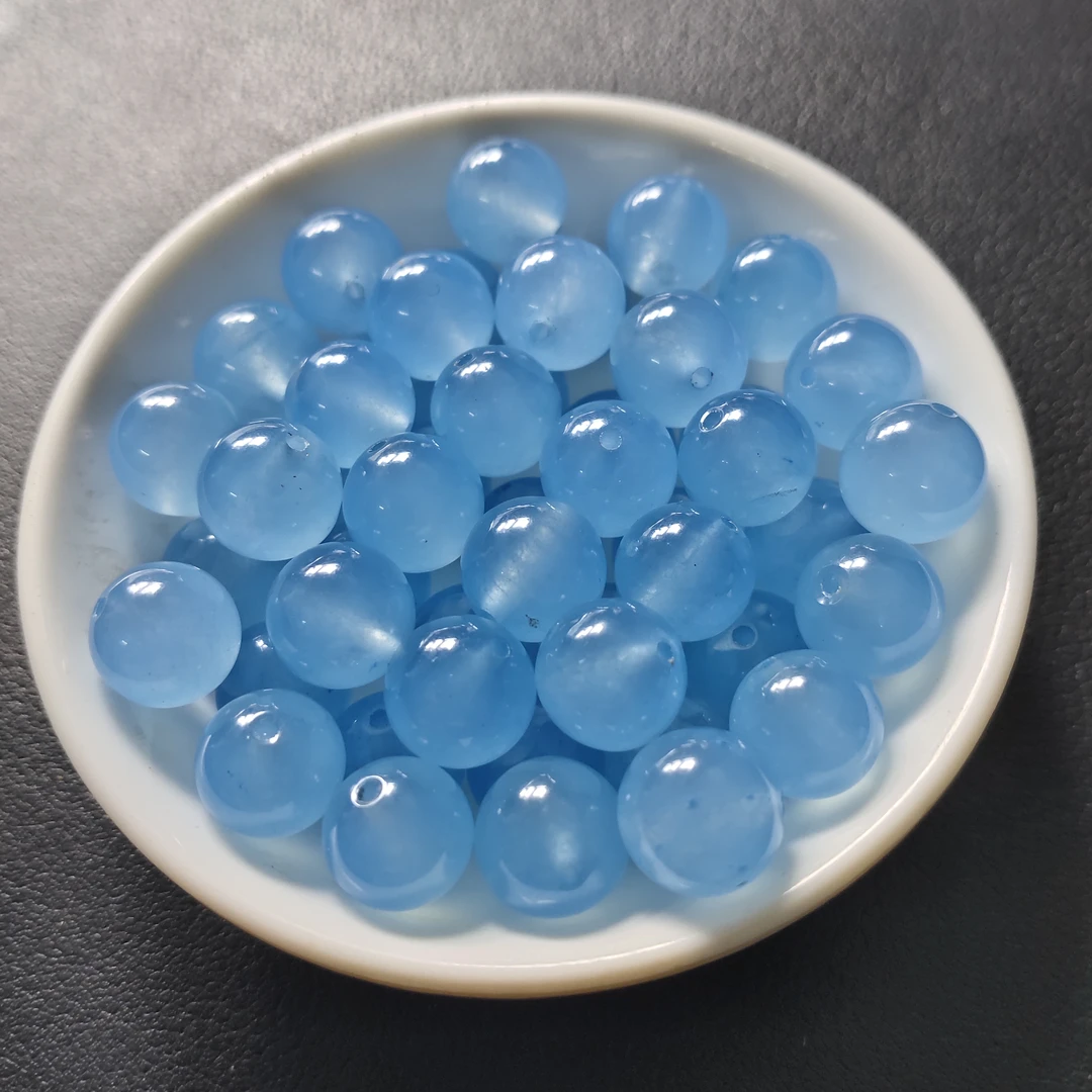 【散珠批发】W417海蓝宝10MM*20颗