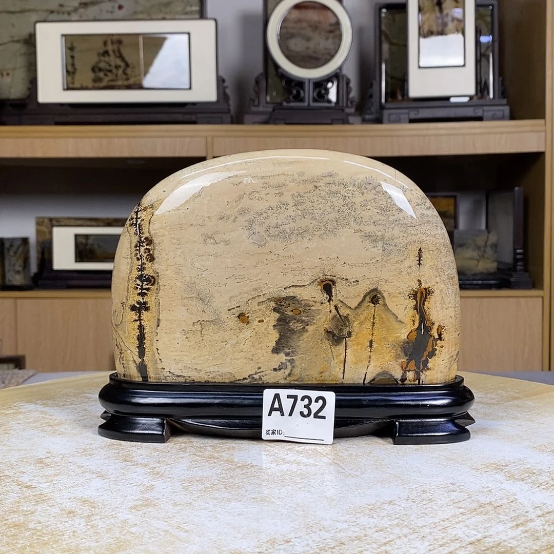 昌化石印石广西国画石摆件