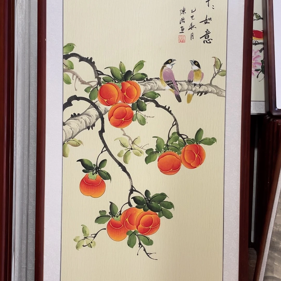 国画带框尺寸63*123厘米