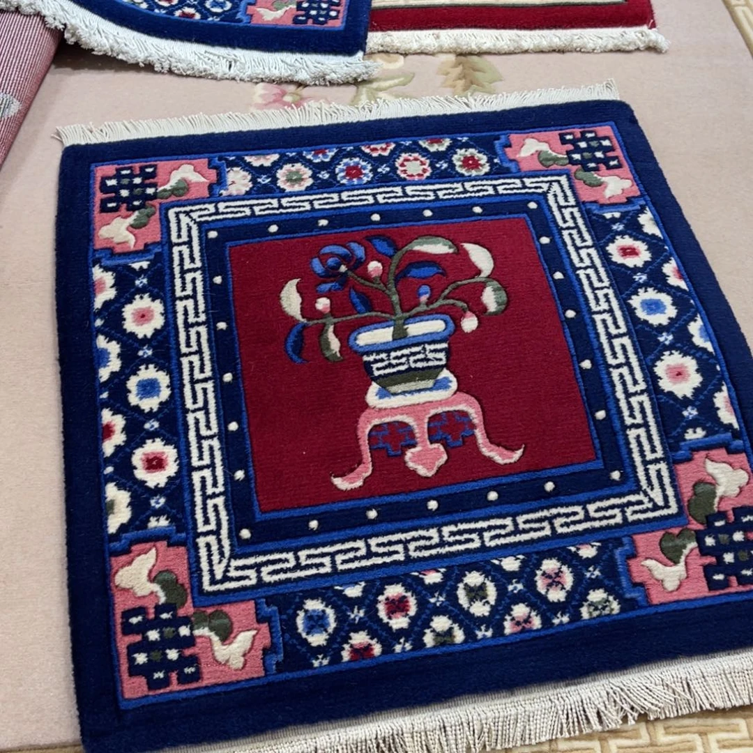 羊毛57×57纯羊毛加厚特价坐垫