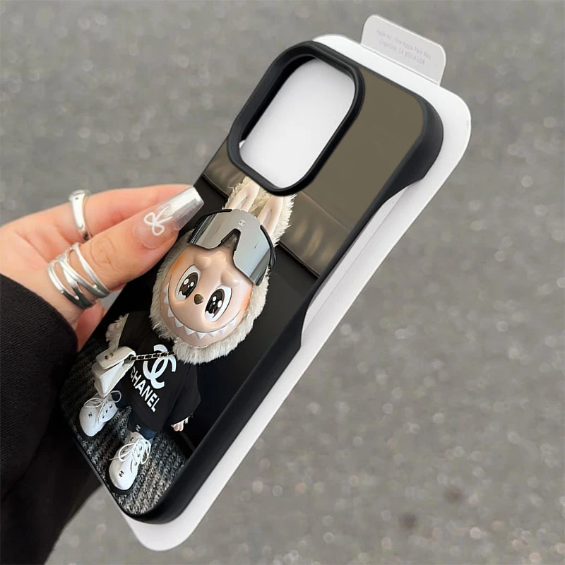 玩偶小怪兽半包软壳适用苹果16/15promax手机壳iphone14/12/11/13