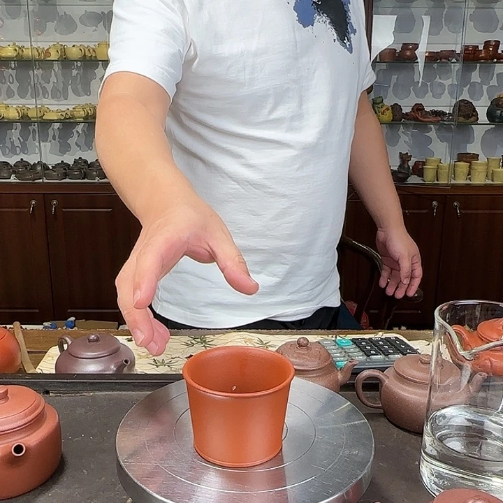 茶壶紫砂直筒杯朱泥