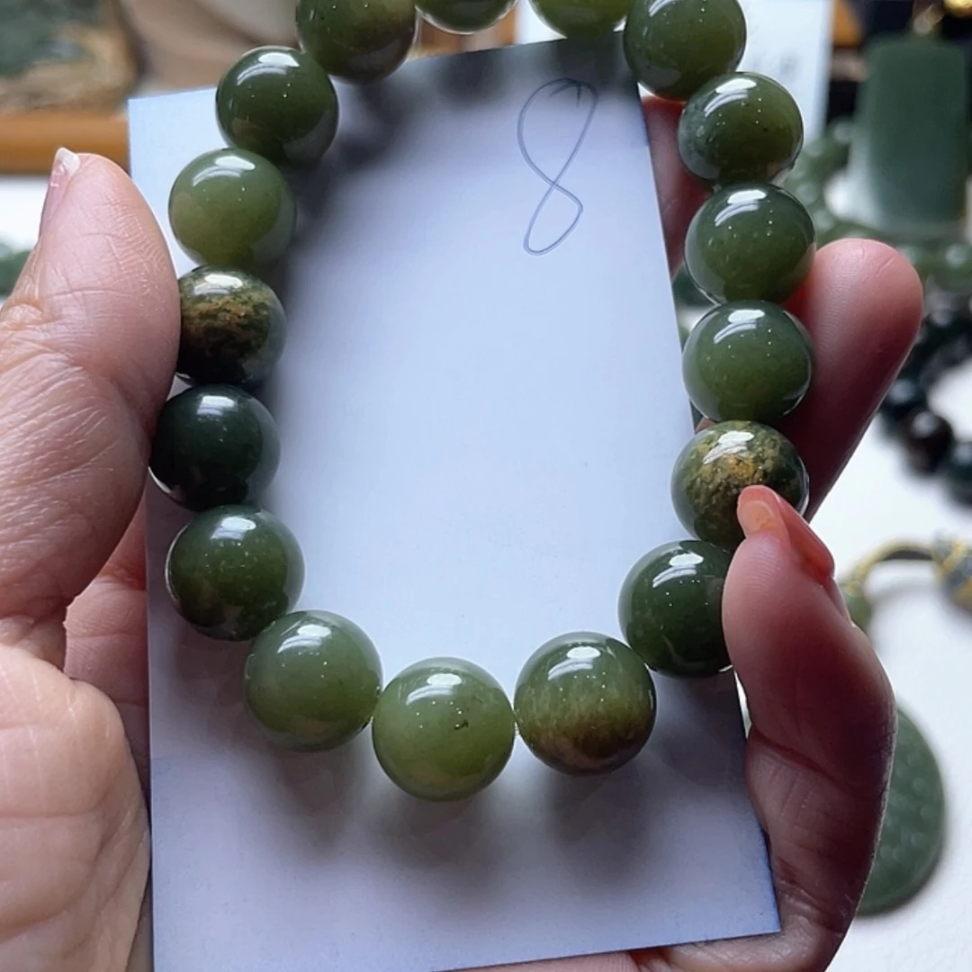 【闪购商品】和田玉手串未镶嵌心****?