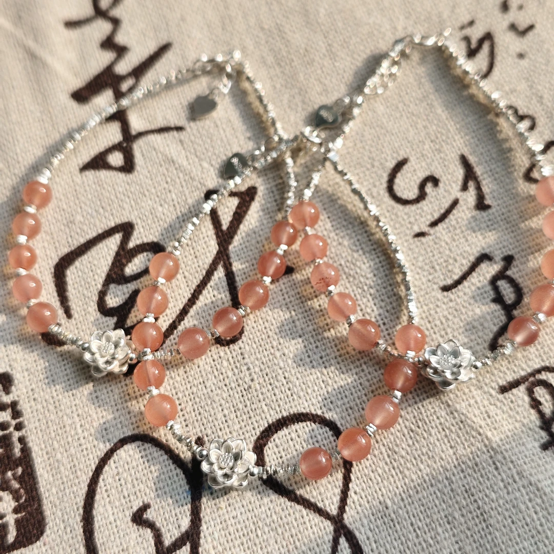 【书记甄选】天然原创南红单圈手链 多样式发一件 约4mm MT4277