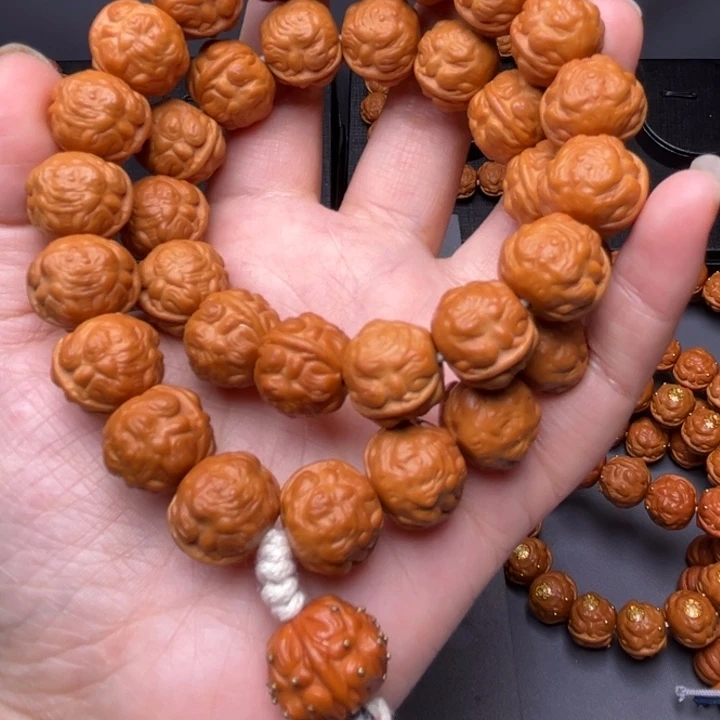 猴头核桃吊坠双绕