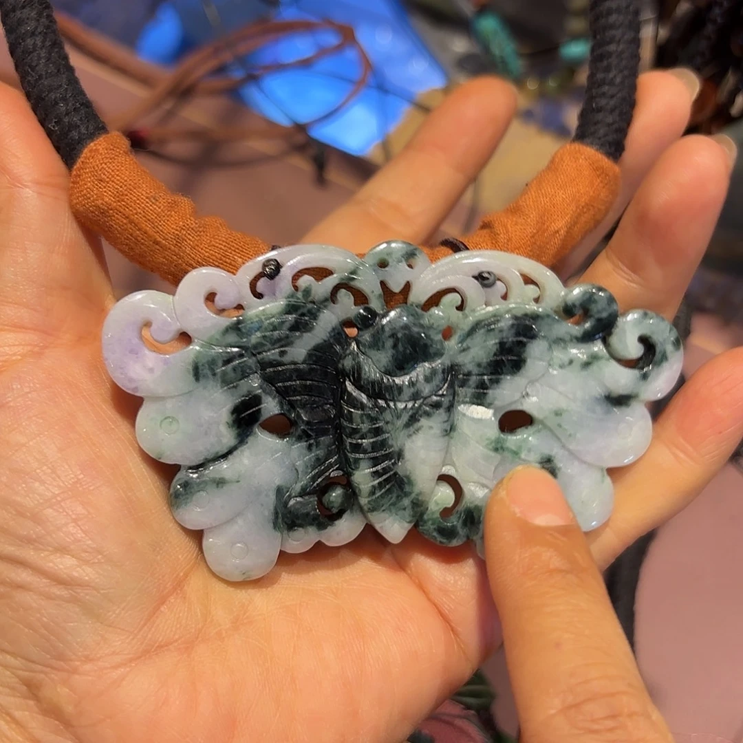 翡翠未镶嵌颈饰原创