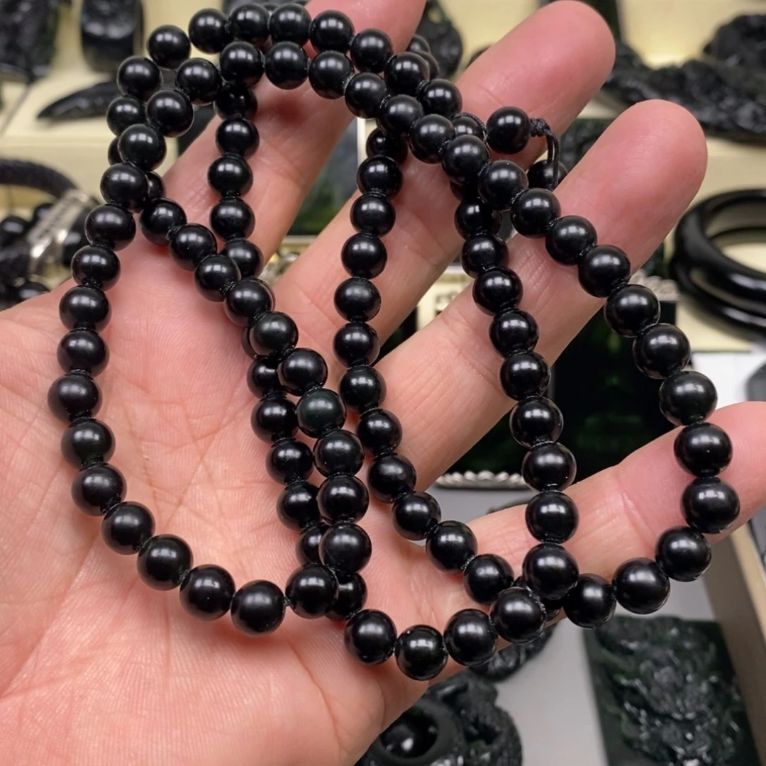 蛇纹石玉颈饰未镶嵌用****7