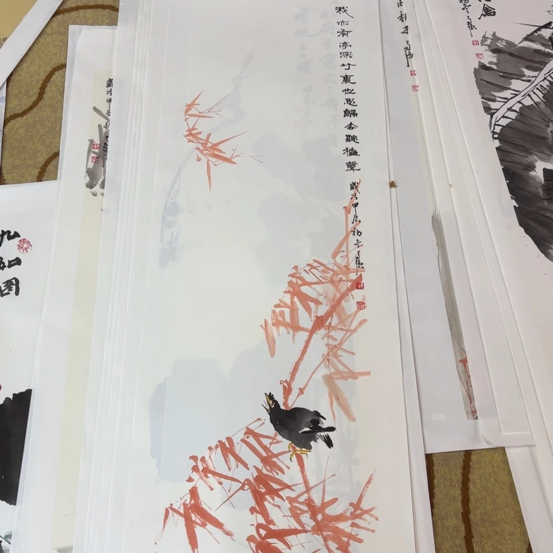 国画芭**屋代志强四尺对开李欣主播