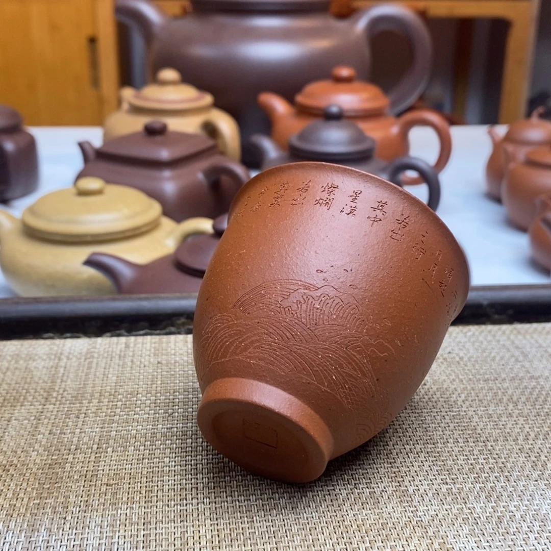 茶壶紫砂130毫升朱泥主人杯