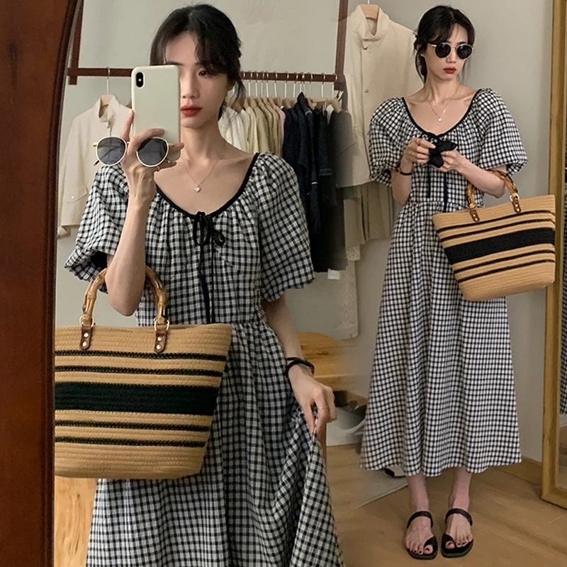 简约气质孕妇装夏季新款潮款网红时尚宽松大码休闲舒适孕妇连衣裙