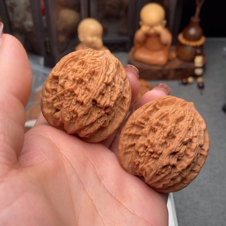 文玩核桃把件虎头41全品