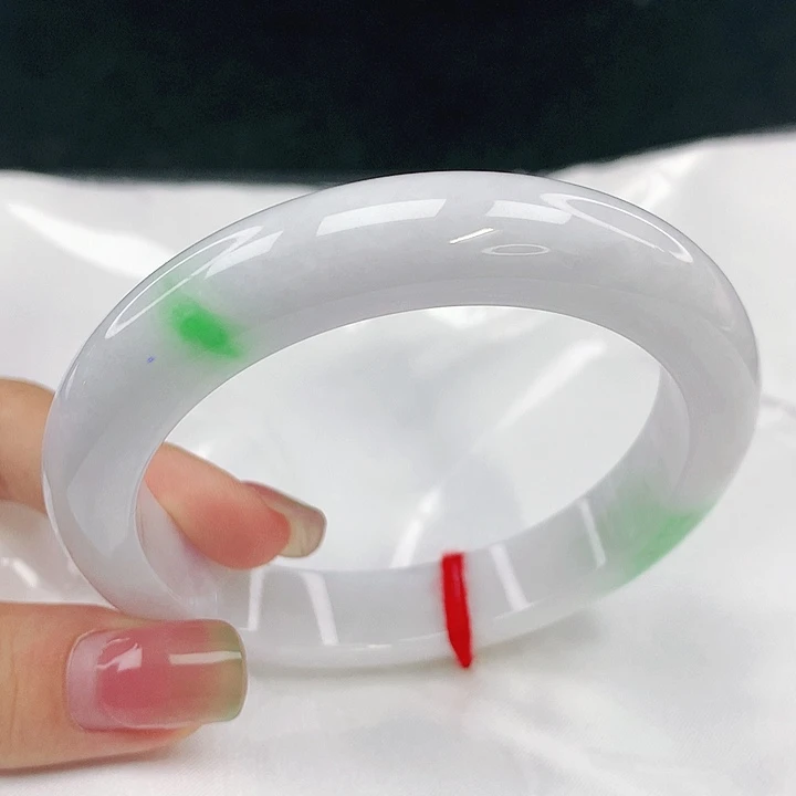 翡翠未镶嵌手镯圈59，40123