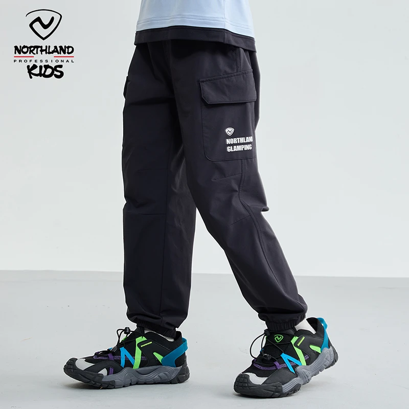 萌娃穿搭诺诗兰童装儿童登山长裤男童户外运动休闲中大童工装裤子