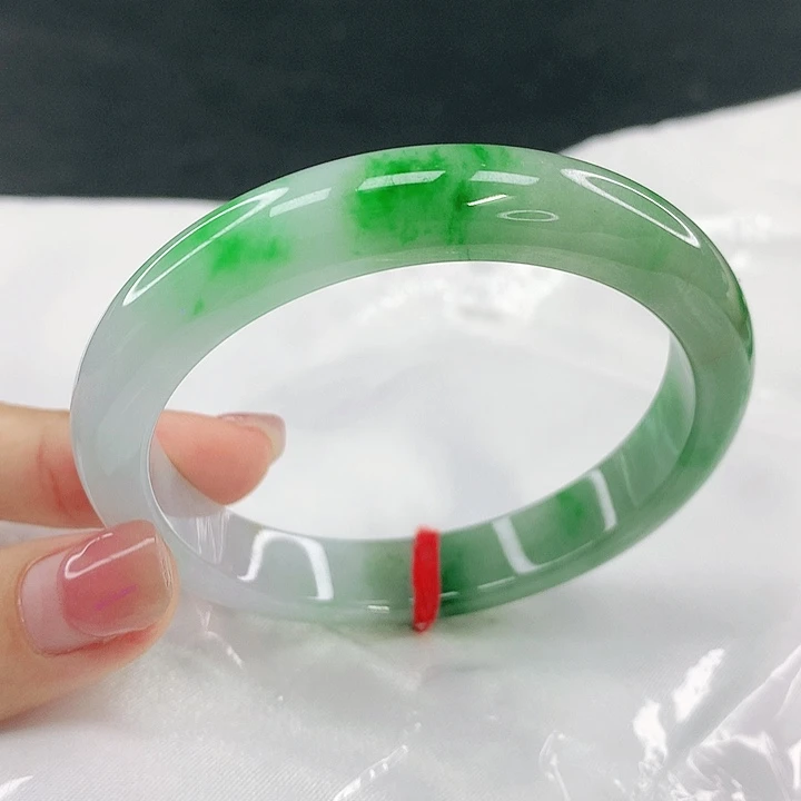 翡翠未镶嵌手镯圈57.2，17042