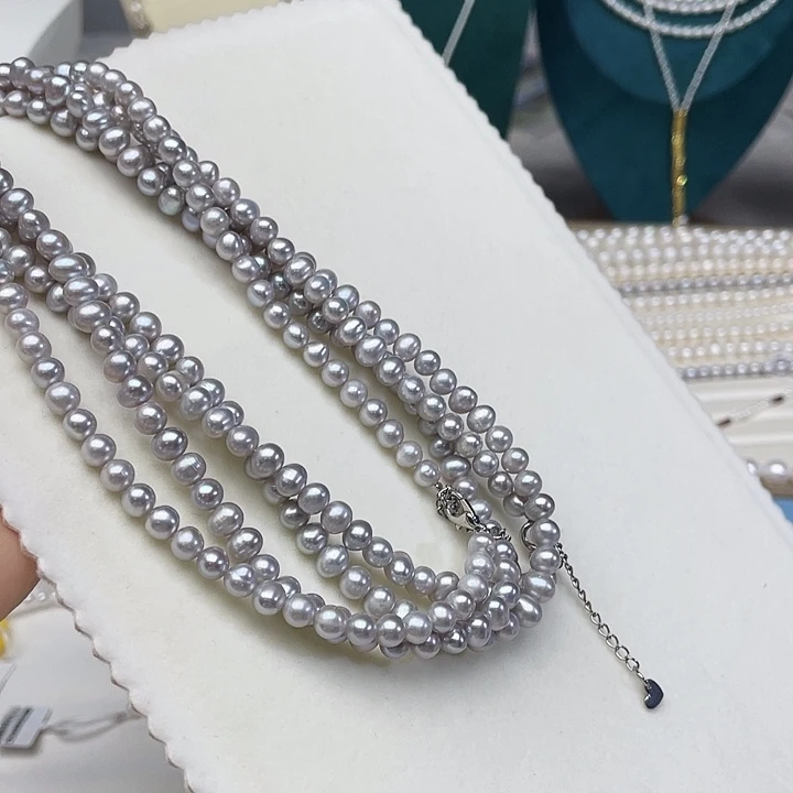 颈饰未镶嵌淡水珍珠卡6➕极光高级灰炫蓝光炫彩