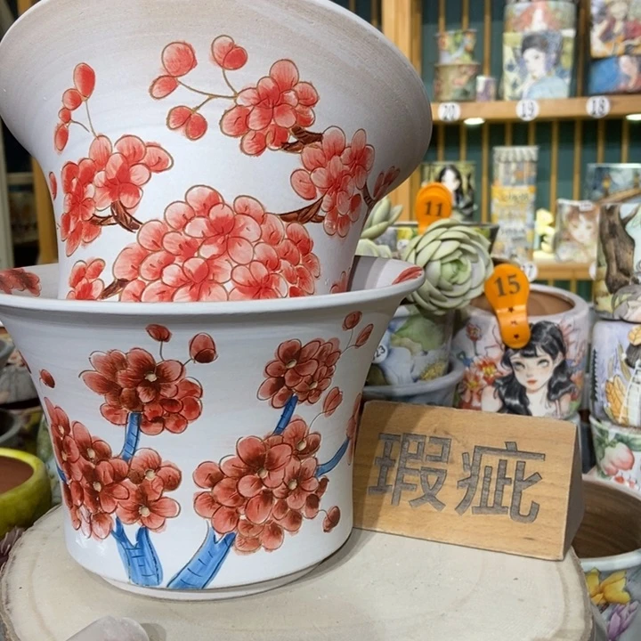 红陶景德镇艺术手绘作品