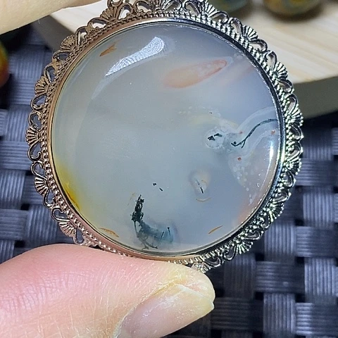 未镶嵌颈饰玛瑙/玉髓天****。