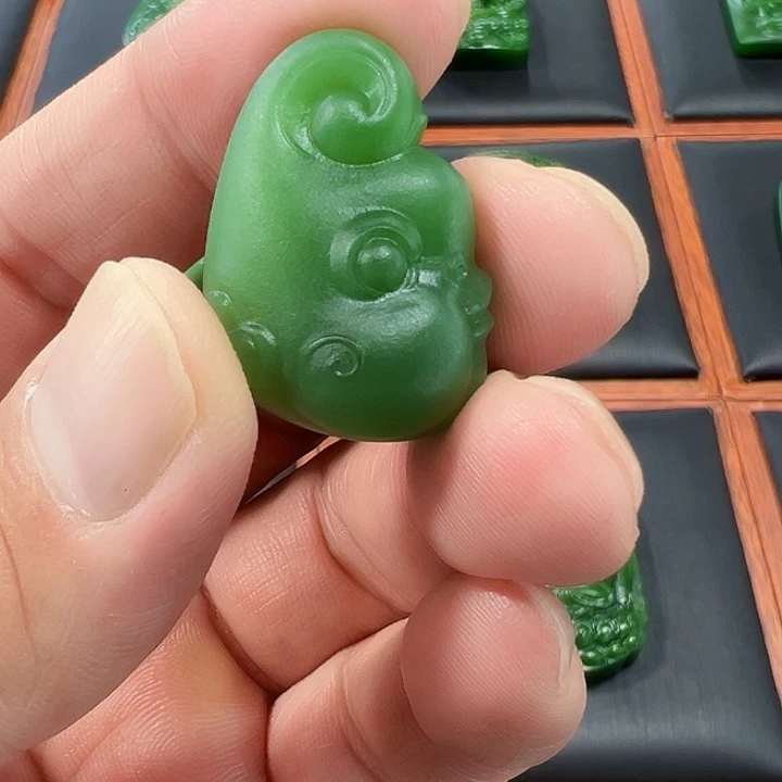 和田玉（碧玉）未镶嵌吊坠(不含链)