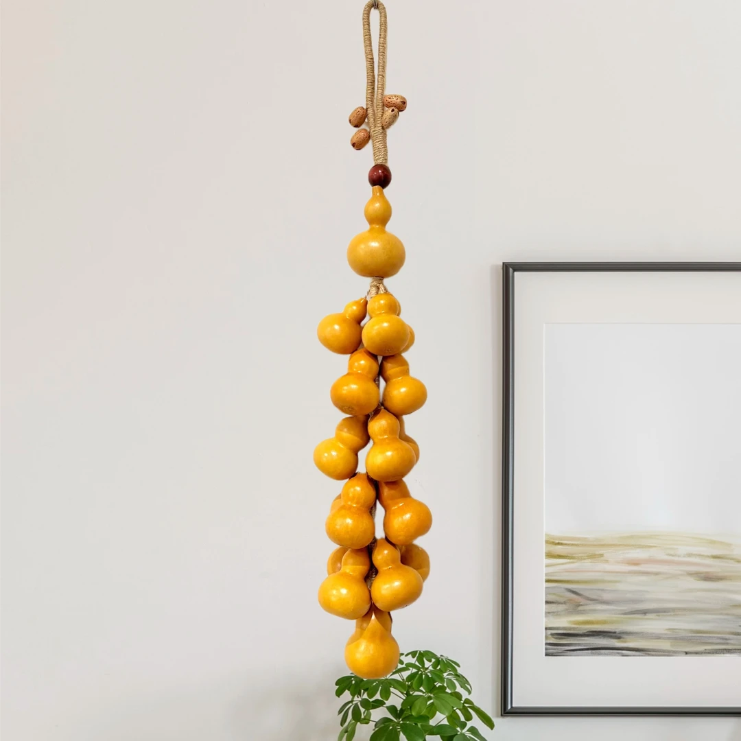 精品手工葫芦壁饰18颗葫芦家居入户门窗户玄关葫芦壁挂装饰