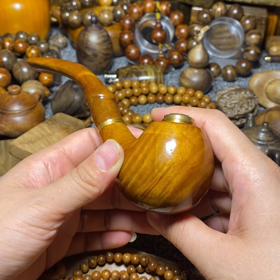 金丝楠吾烟斗花纹小叶