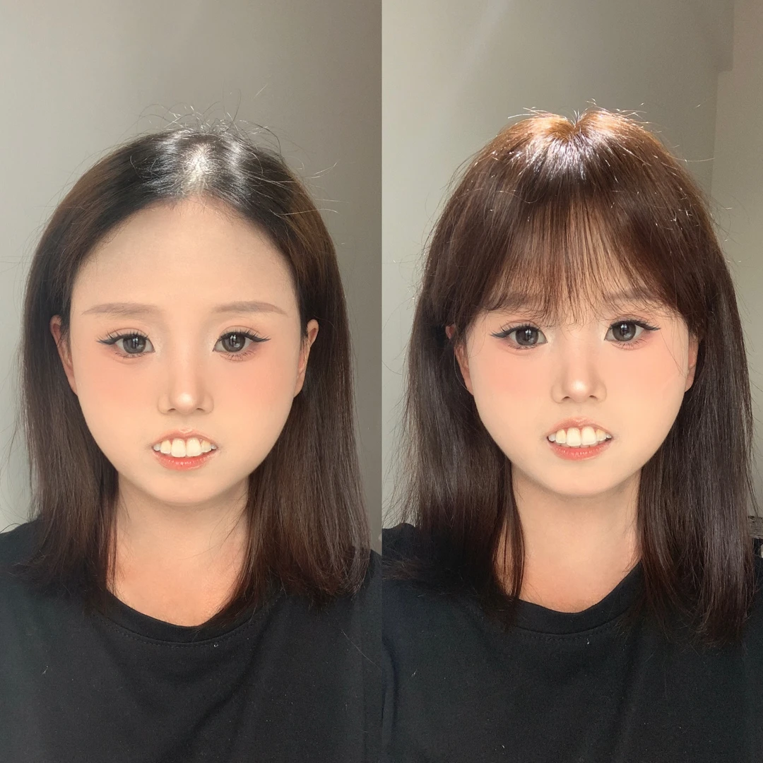 【露弥丝】夏季轻薄全真人发增高颅顶顶补发片刘海假发片增发量遮白