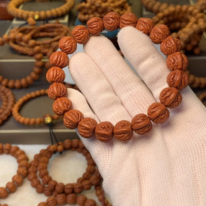 就***在手串桃核秦岭龙纹