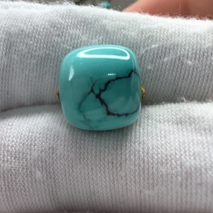 绿松石未镶嵌老型珠11.5mm