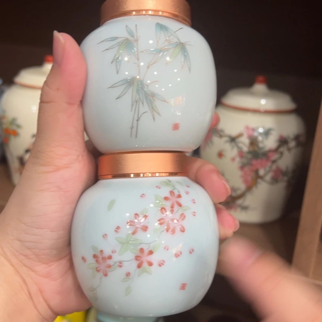 紫砂茶叶罐陶瓷密封罐陶瓷罐