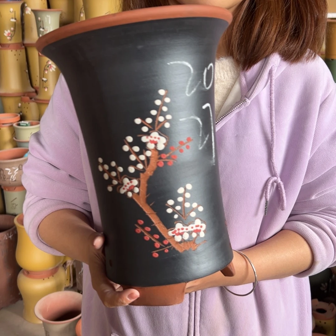 宜兴川阁紫砂花盆单个