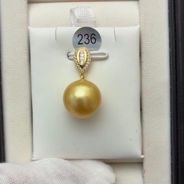 海水珍珠颈饰银S925镶嵌