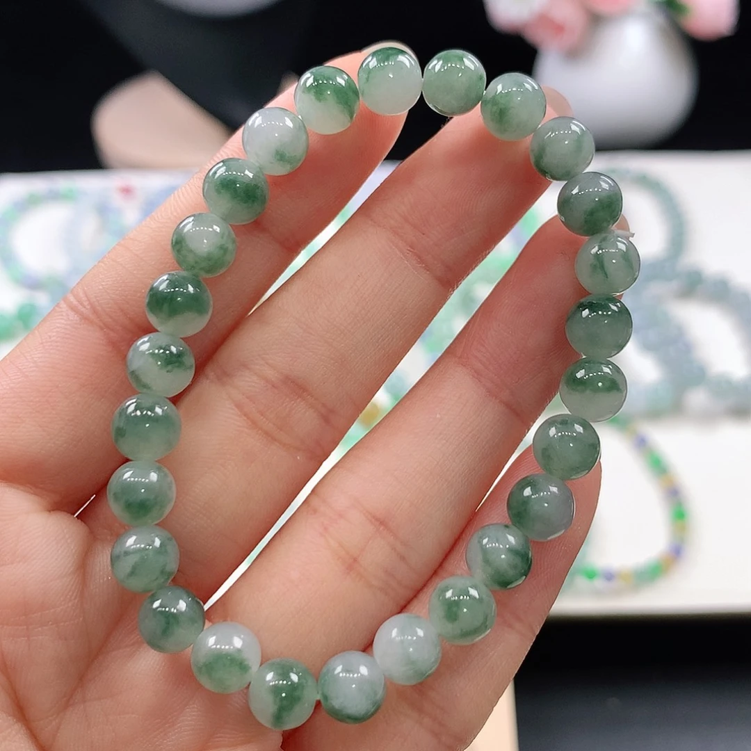 翡翠未镶嵌手链7mm