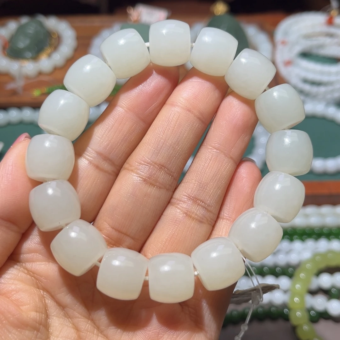 和田玉未镶嵌手链