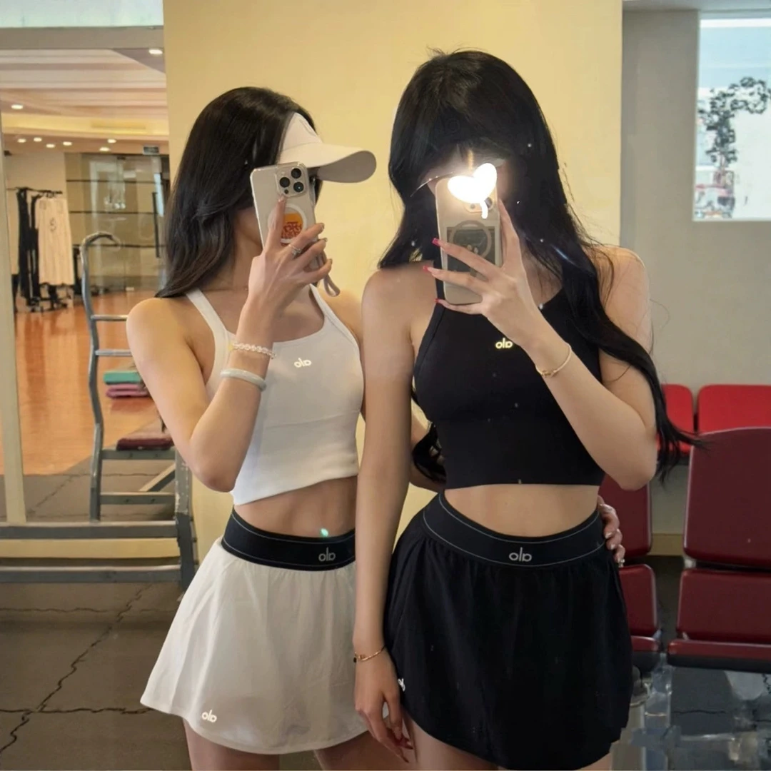 alo运动健身半身裙女夏季新款速干跑步网球高腰休闲短裙裤