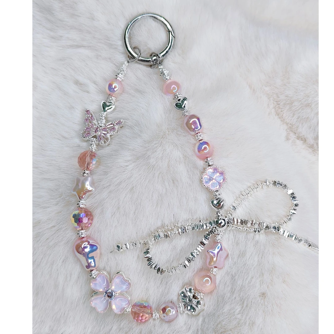 爆闪!超嗲!梦幻!纯手工!定制款!Du一无二~美丽动人敲心动的手机链