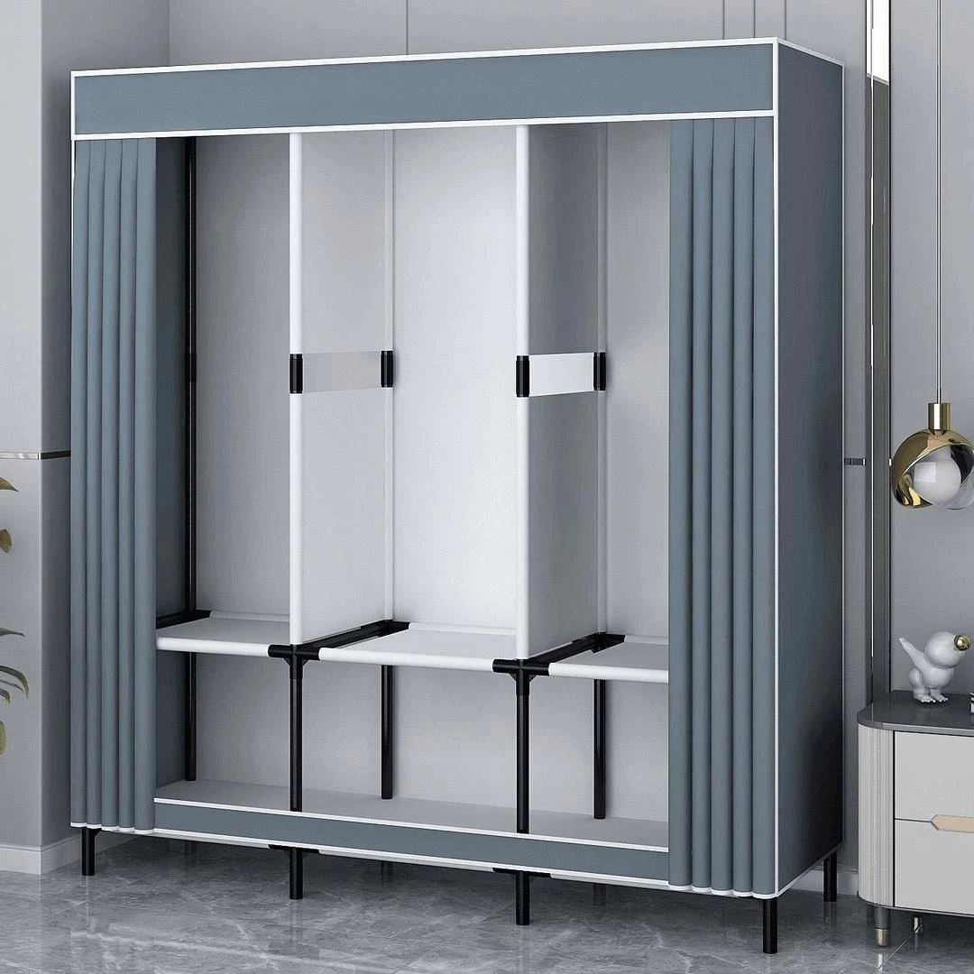 新疆包邮新疆包邮西藏】简易衣柜家用卧室耐用组装宿舍布衣柜出租