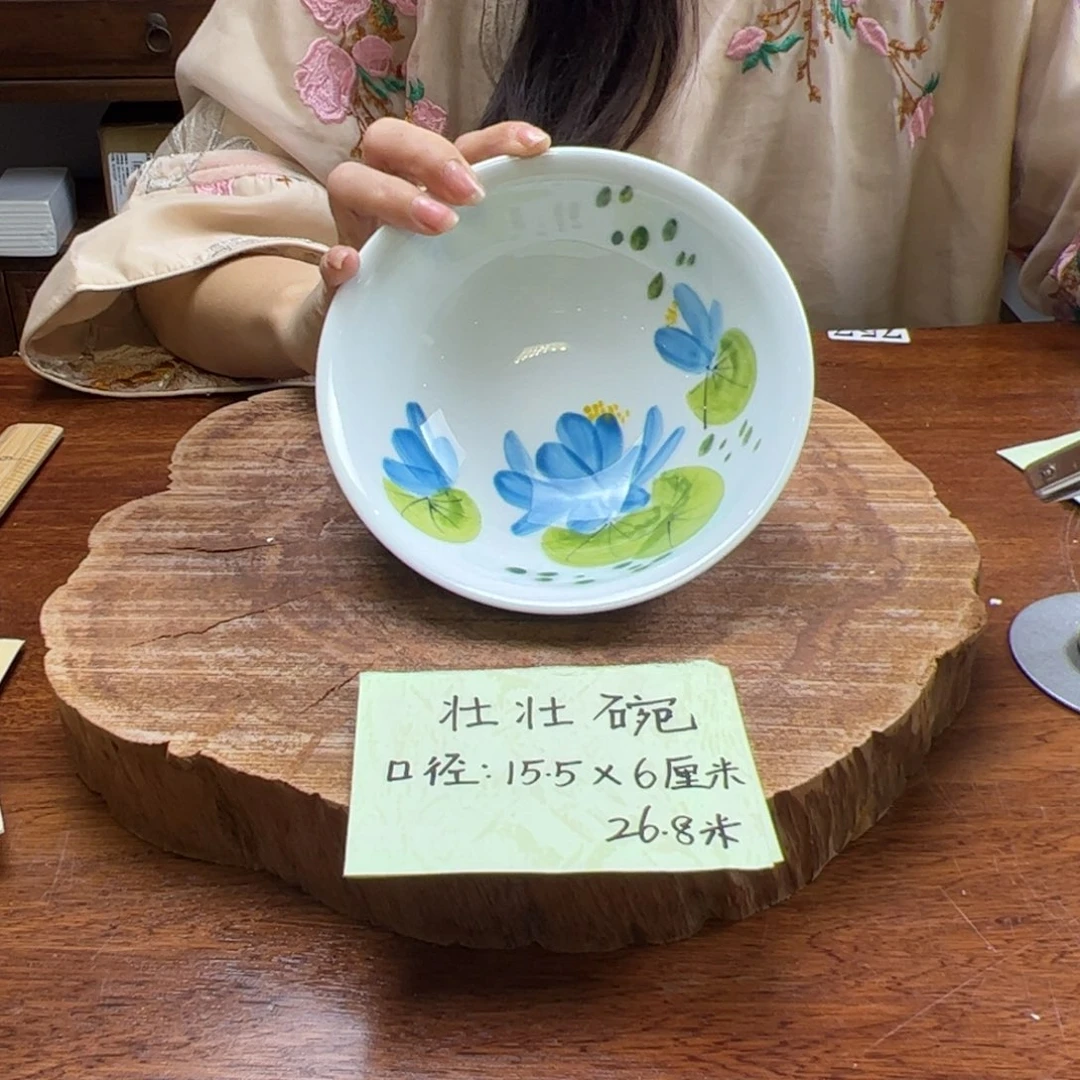 瓷片景德镇陶瓷手工手绘制作