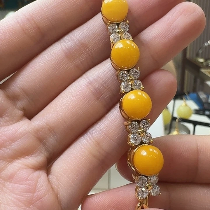 琥珀未镶嵌颈饰手串