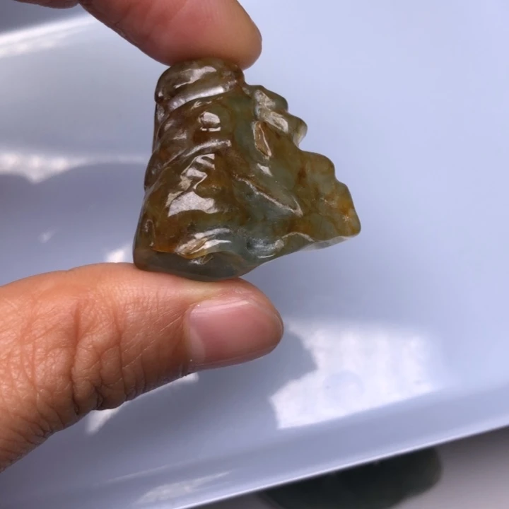 翡翠未镶嵌颈饰缅甸天然翡翠吊坠牌子珠子平安扣