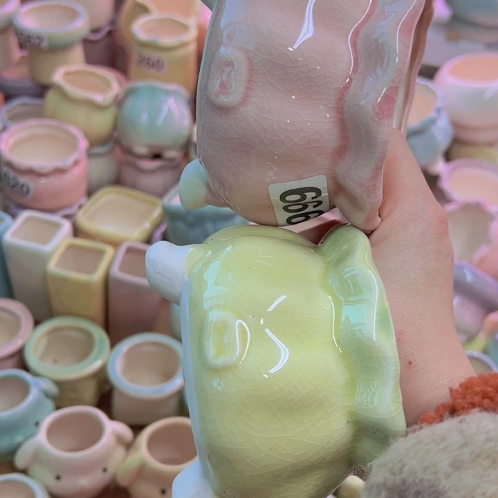 陶瓷花盆当场凑单12包邮