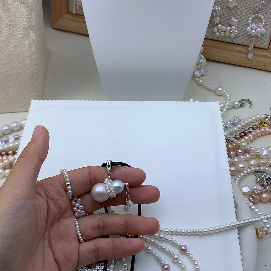 淡水珍珠合金吊坠(不含链)