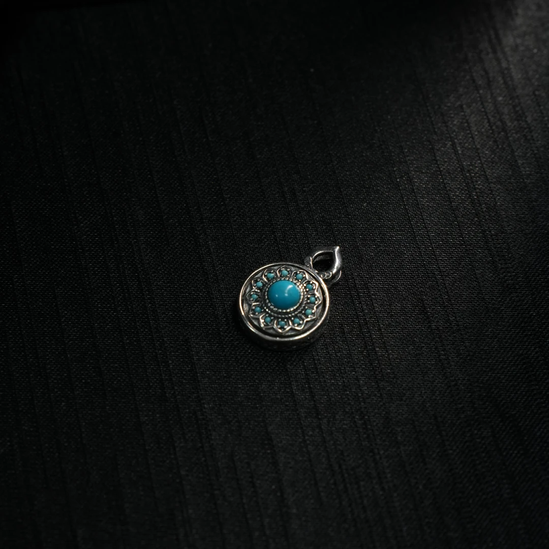 【YZ专属】S925睡美人转动吊坠5mm--XZ0187BZ