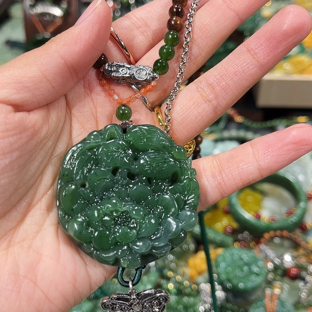 未镶嵌岫玉毛衣链