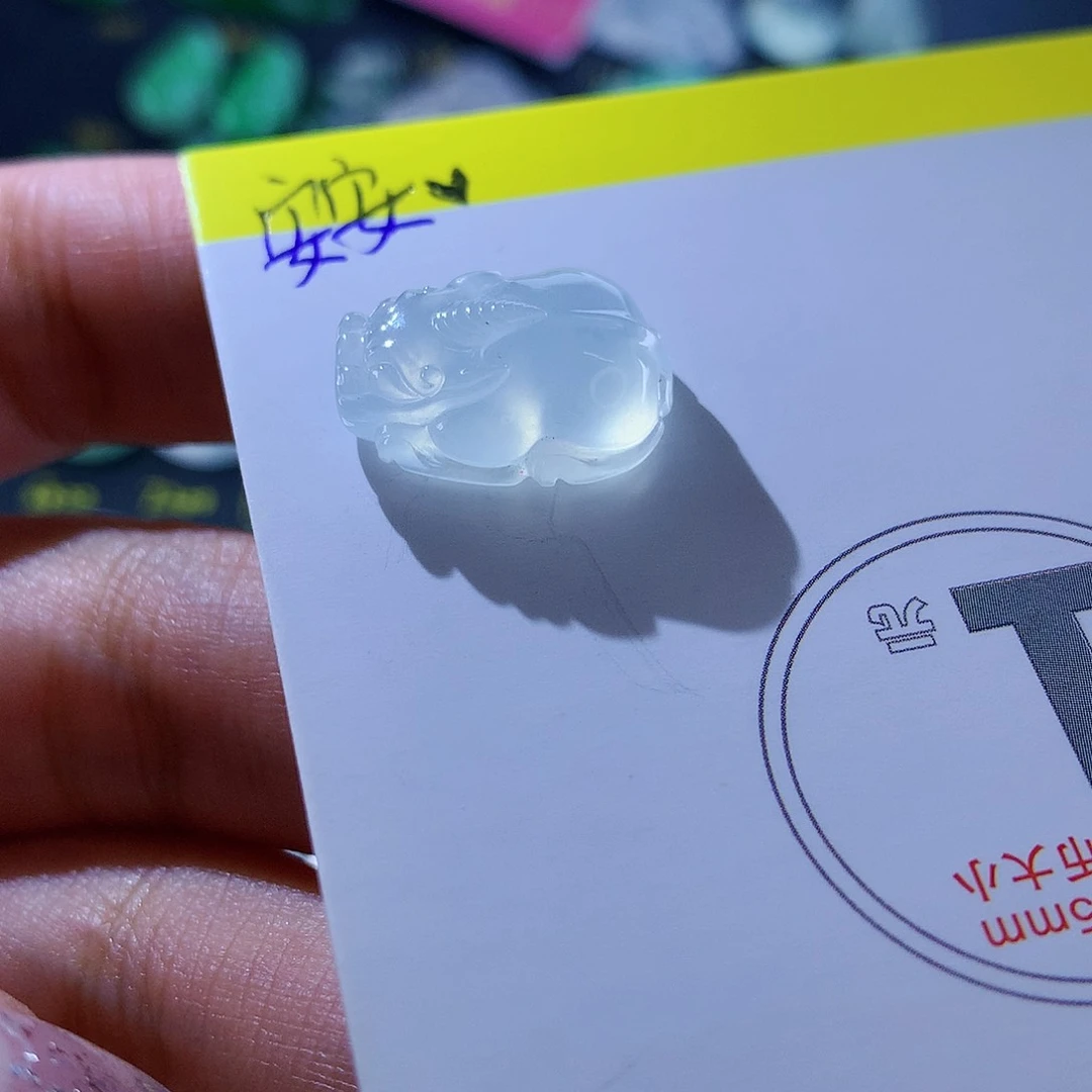 翡翠颈饰未镶嵌 天然翡翠高冰貔貅