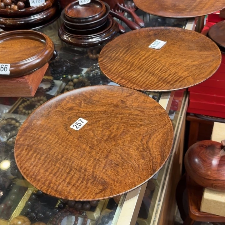 大果紫檀（缅甸花梨）花梨木盆子28公分