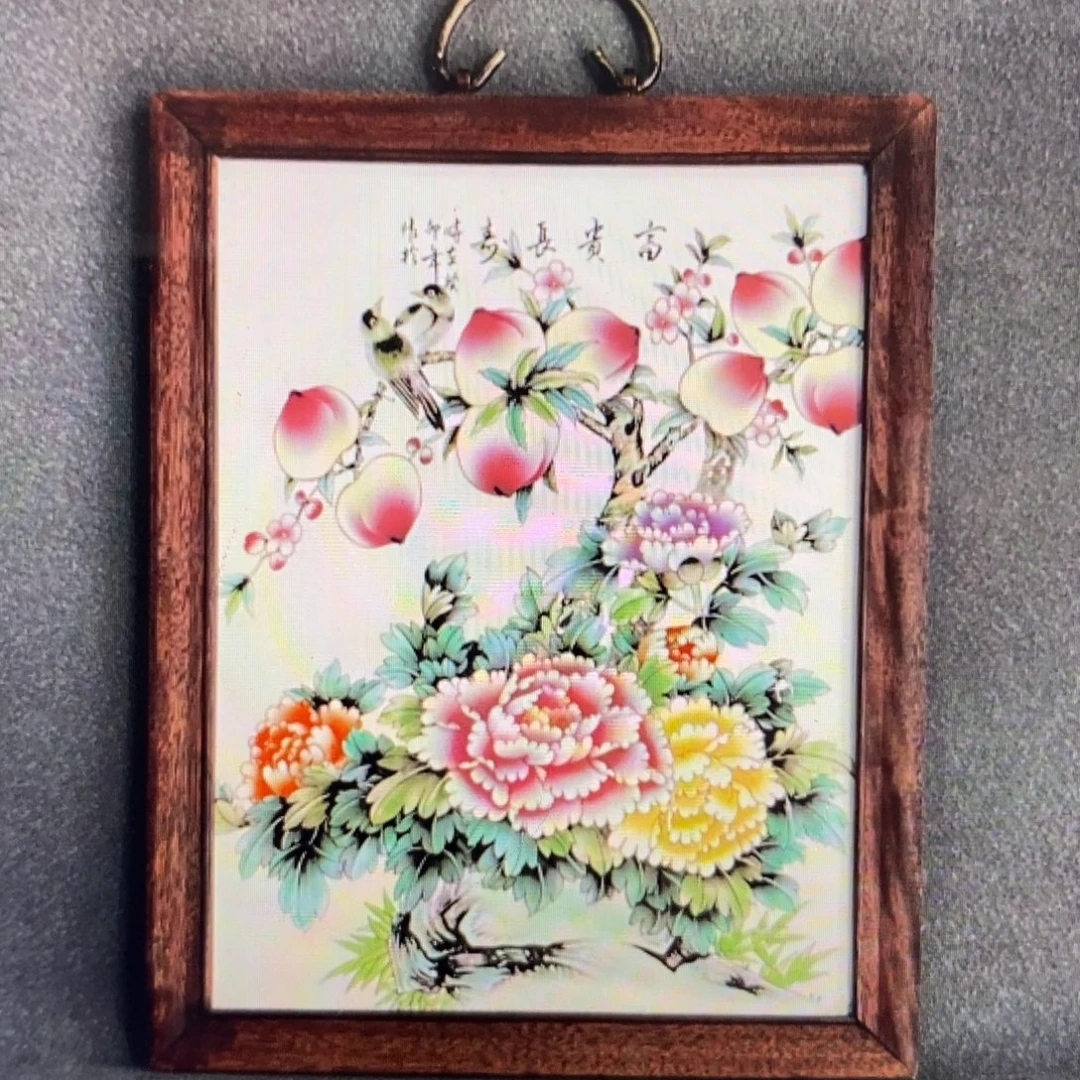 瓷片37*28 景德镇瓷板画柴窑烧制