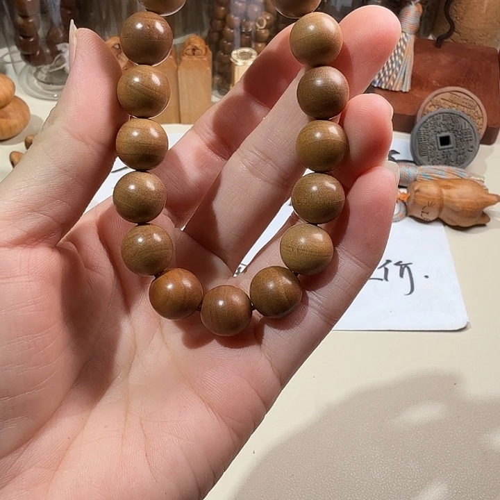 檀香木印度老山檀香1.2/17横纹虎皮微瑕