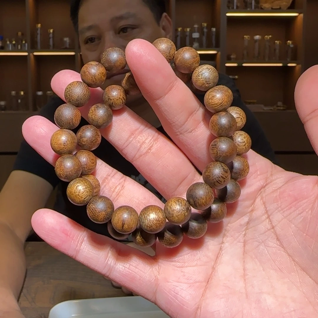 手串沉香单圈白奇母树圆珠1.0/9g多样性发一条
