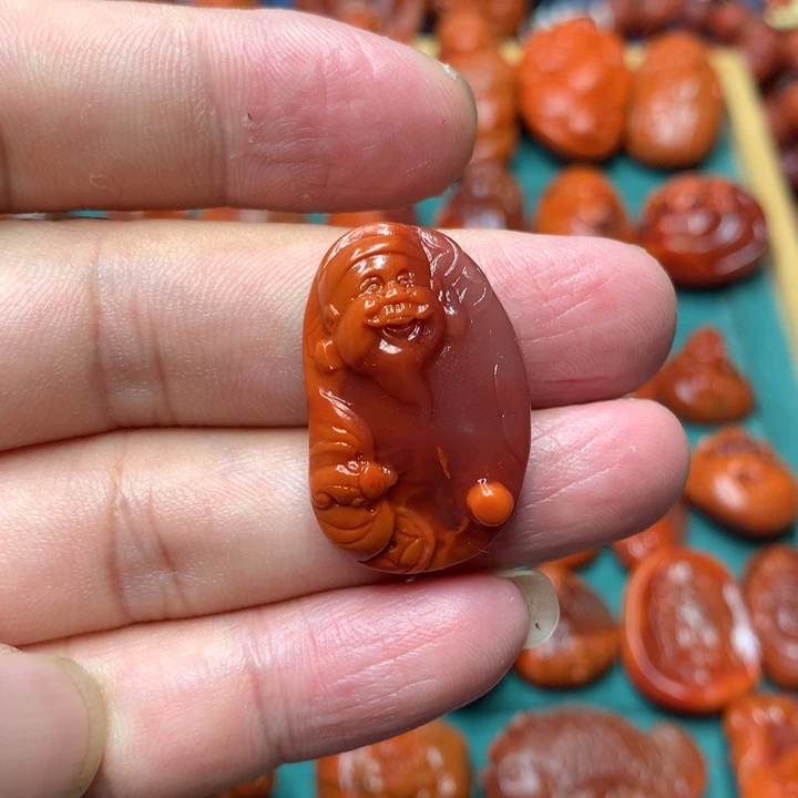 吊坠(不含链)未镶嵌南红玛瑙