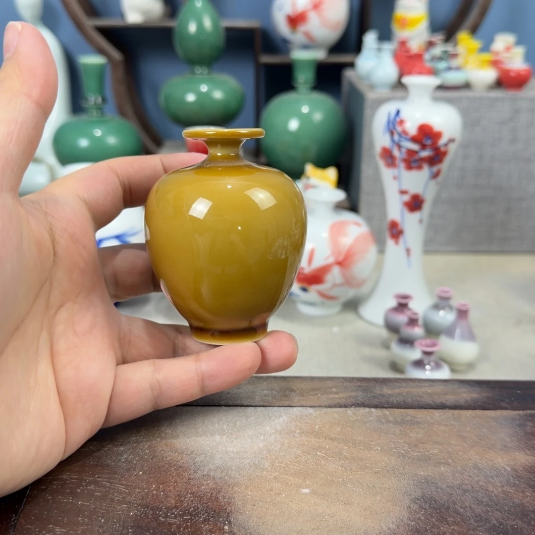 陶瓷手工小花器摆件