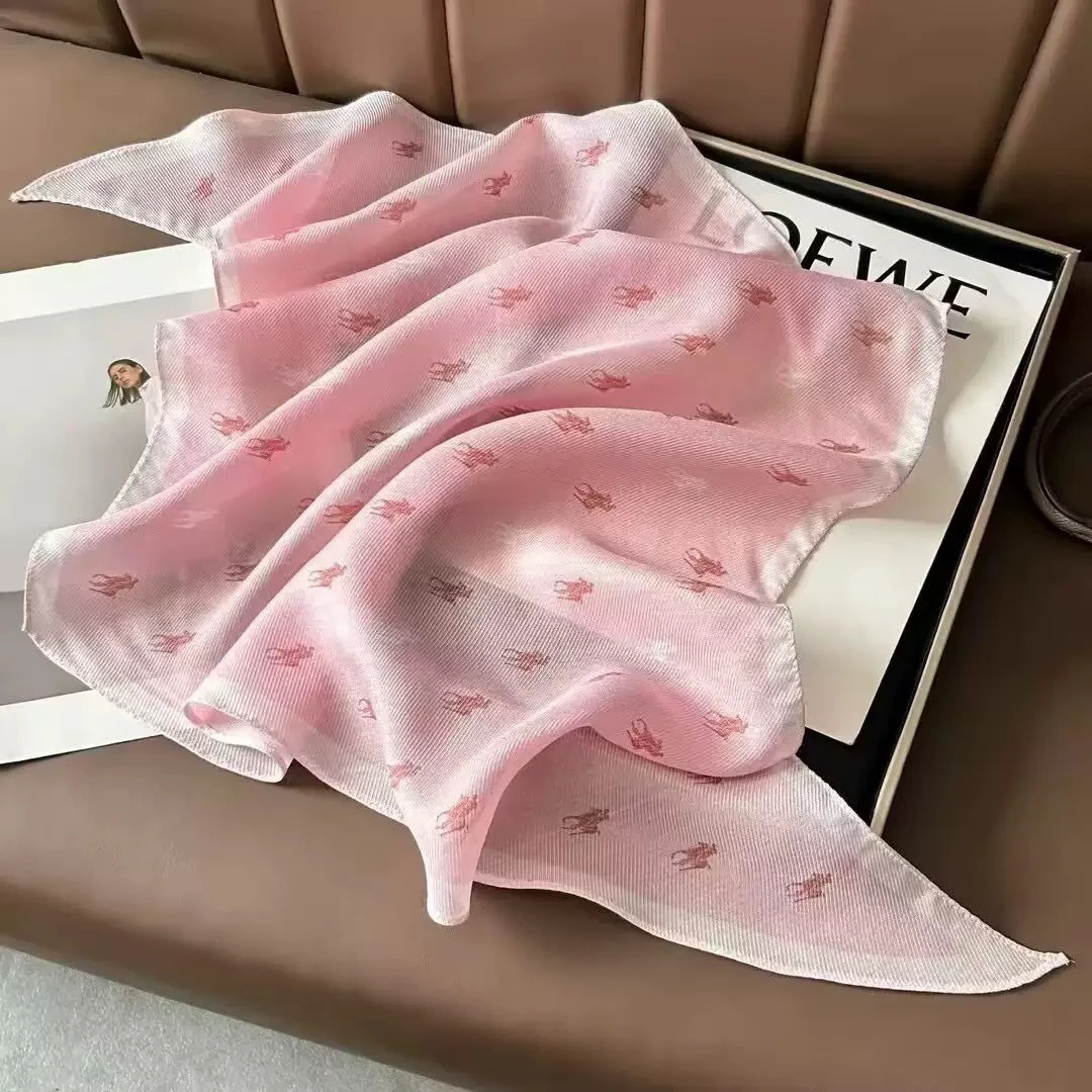 成人森系不起球女方形薄款围巾围脖网红时尚褶皱夏季